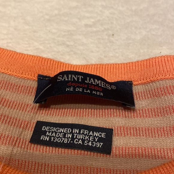 BEAUTIFUL SAINT JAMES PISTOIA Size 14 NWT Button Front Sweater MSRP $255 - Picture 4 of 13